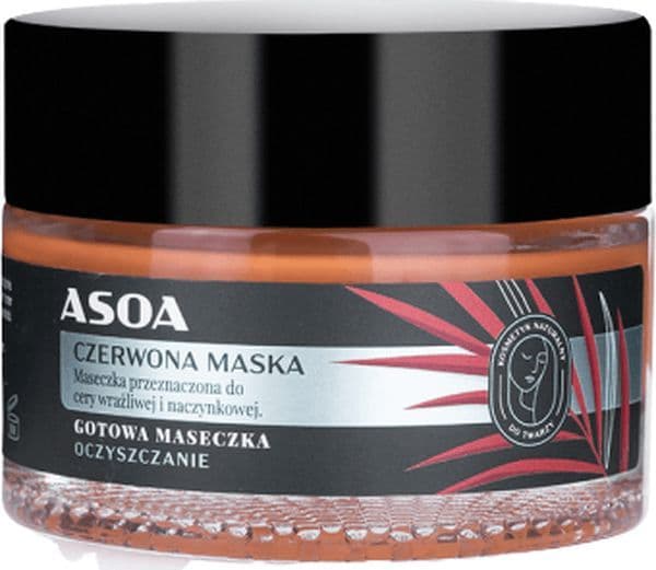 Asoa Red Mask For Sensitive And Vascular Skin 50 Ml