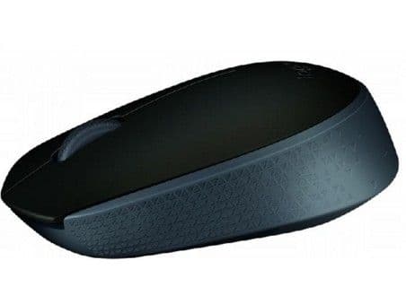 Logitech M171, Molempikätinen, Optinen, Langaton RF, 1000 DPI, Musta, Harmaa