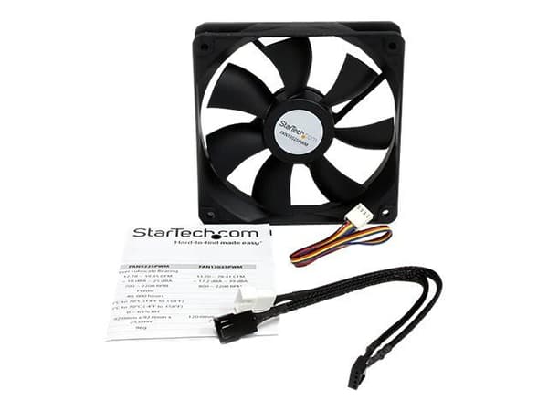 StarTech.com FAN12025PWM, Tuuletin, 12 cm, musta