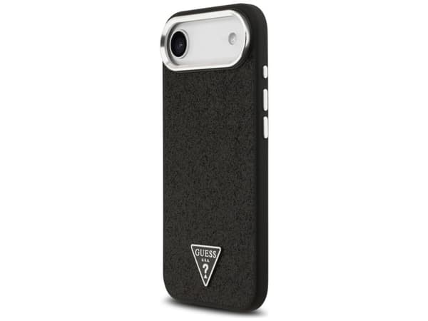 Guess glitter trekant-logo etui med MagSafe til iPhone Air - sort