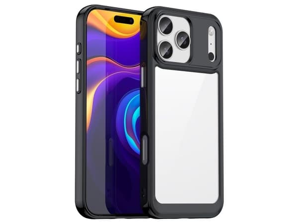 Etui Outer Space na iPhone 17 Pro Max - sort przezroczyste