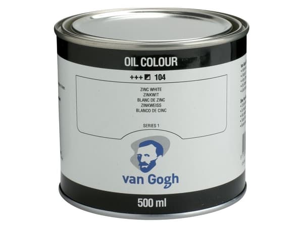 Van Gogh oljemaling boks Sinkhvit (safflorolje) 104