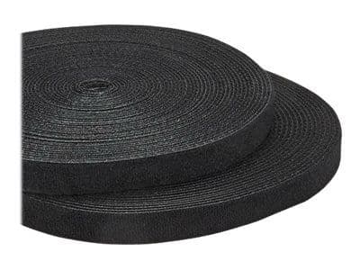 StarTech.com 100ft. Hook and Loop Roll - Cut-to-Size Reusable Cable Ties - Bulk Industrial Wire Fastener Tape - Adjustable Fabric Wraps - Black (HK...