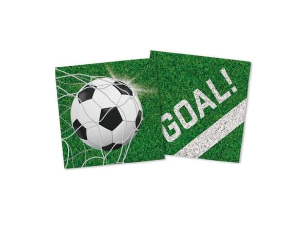 Fotballservietter, 20 stk.