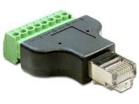 DeLOCK 65389, RJ45, 8p, Musta, Vihreä