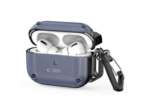 Tech-Protect TECH-PROTECT ROUGH HOOK för Apple AirPods Pro 1/2 stålblå