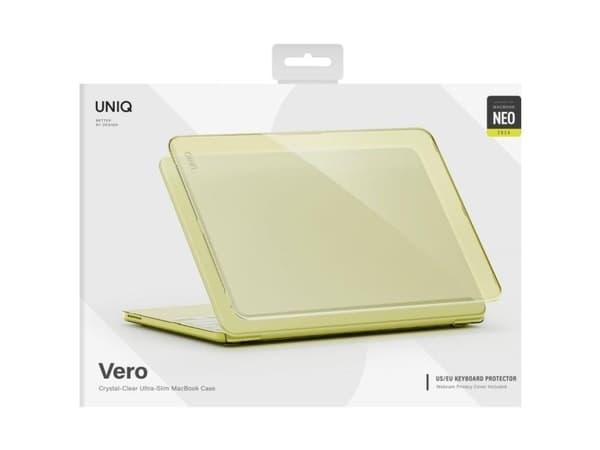 Uniq Vero Case for MacBook Neo - Translucent Yellow