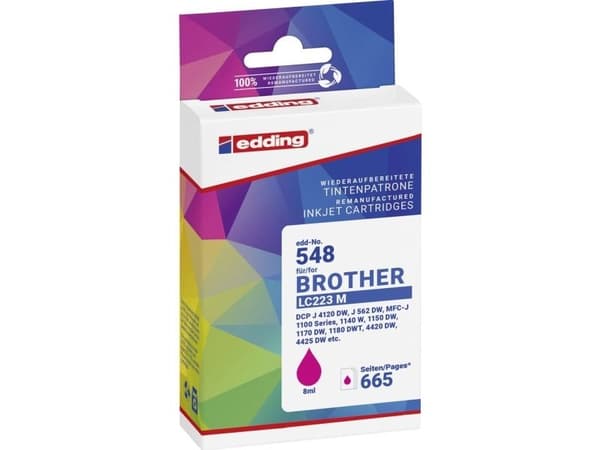 Edding EDD-475, Magenta, 8 ml, 1 styck, 665 sidor, Enpack