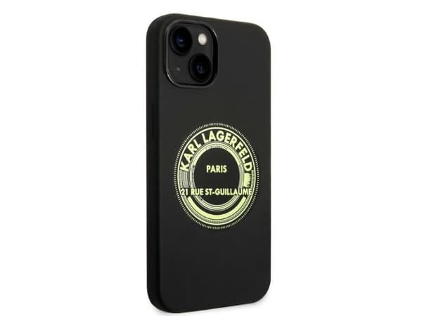 Karl Lagerfeld KLHCP14MSRSGRCK iPhone 14 Plus 6,7" kovakotelo - sort/ sort silikone RSG