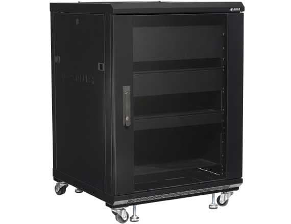 Sanus Component Series CFR2115 - Rack - för AV-system - låsbar - svart