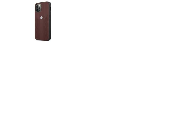 BMW lær curve perforert etui til iPhone 12 / iPhone 12 Pro - rød