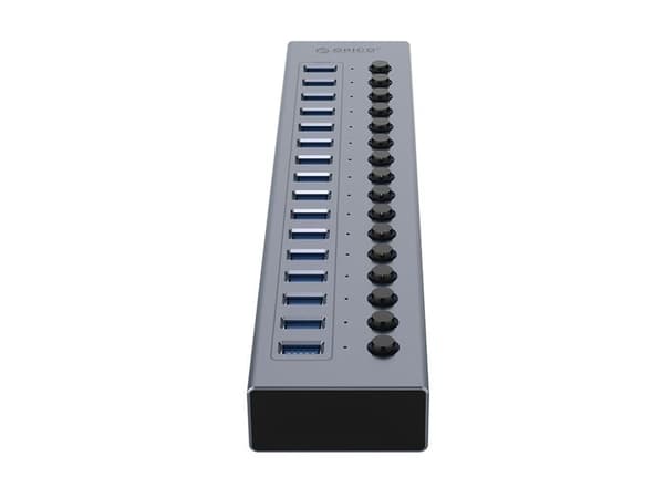 Orico USB-hub 16 porter med bryter USB-A 3.0, grå