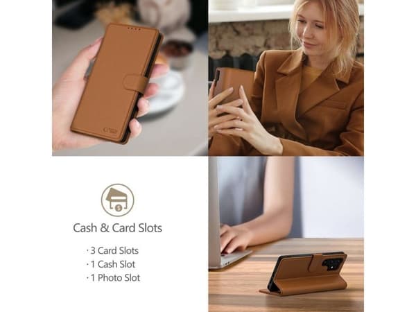 Tech-Protect Wallet Case for iPhone 16e / 17e - Brown