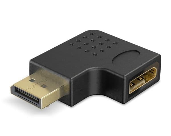 DisplayPort™ vinkeladapter 90° åt höger