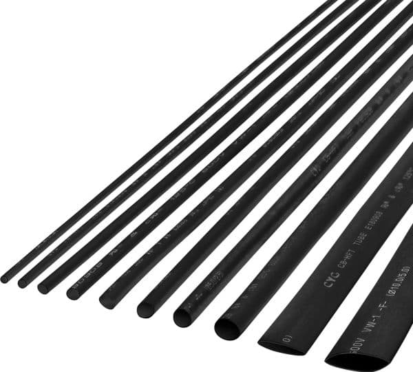 Cabletech krympslang 10 mm, 1 m, svart Rebel