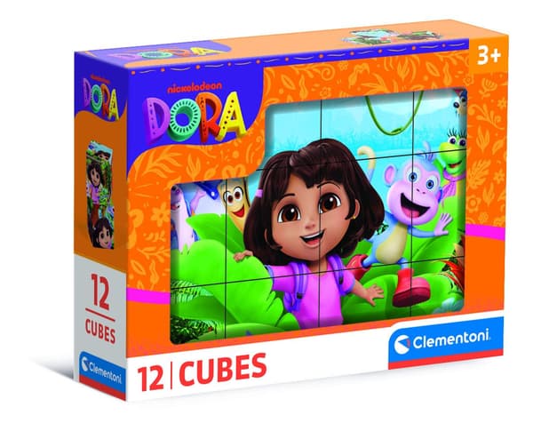 Clementoni Pussel Dora Utforskaren 2025, 12 kuber