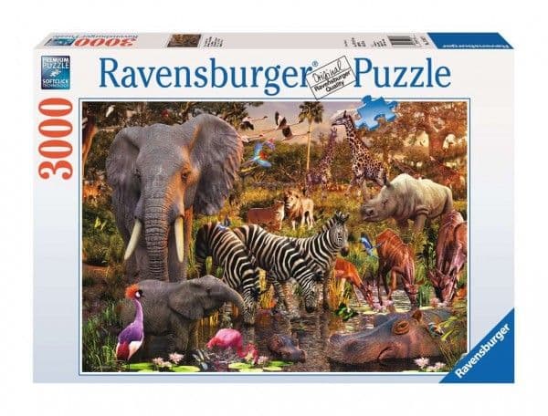 Ravensburger - Afrikan eläimet - palapeli - 3000 palaa