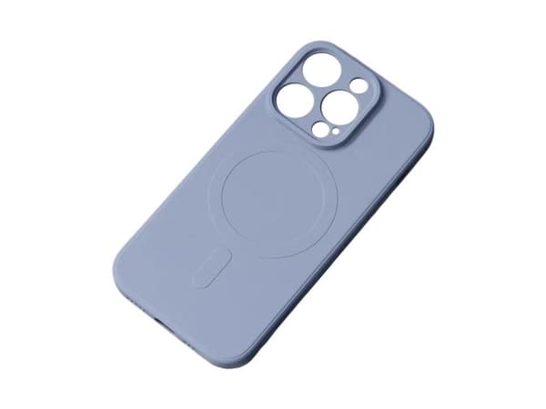 MagSafe-kompatibelt silikonfodral till iPhone 15 Silicone Case - grå
