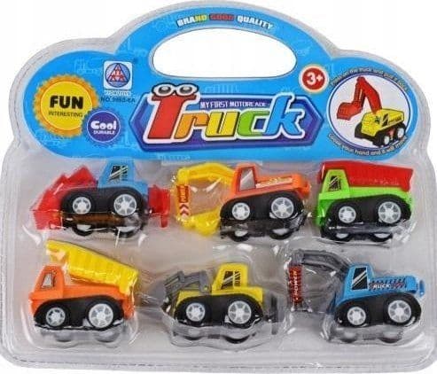 MAXIK CONSTRUCTION CAR SET 6 delar