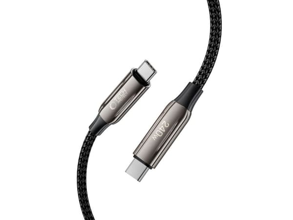 Tech-Protect USB-C til USB-C kabel 1 m - svart (5906302370603)