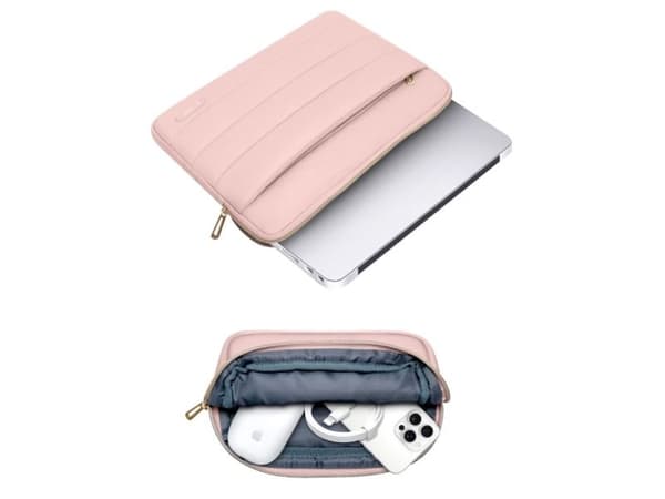 Tech-Protect Puffy 15-16" laptopveske – rosa