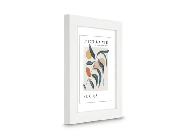 Hama Flora, Enbildsram, Polystyren (PS), Vit, Bord, Vägg, 9 x 13 cm, Rektangulär