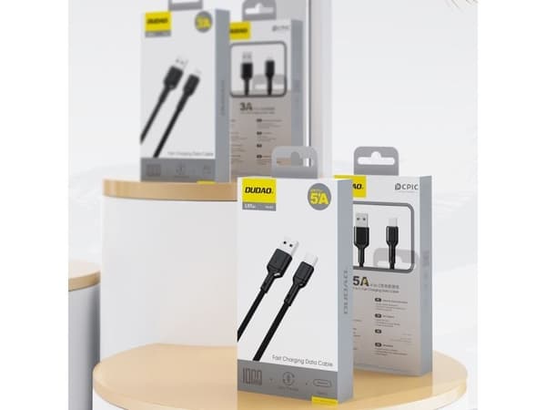 Dudao L9T 5A USB-A - USB-C 1m kaapeli - musta