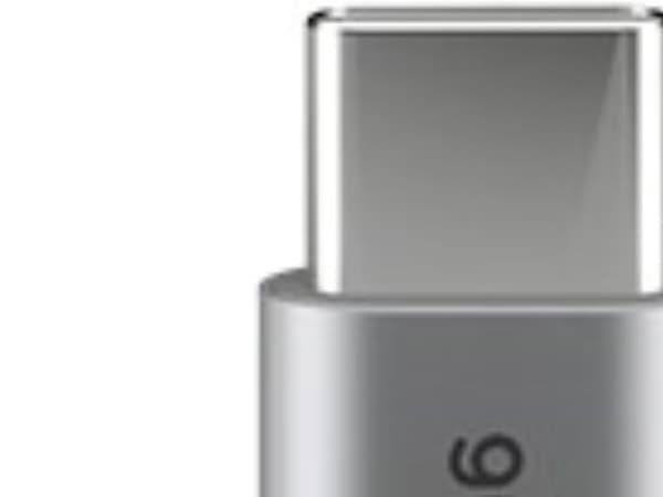 USB-C ™ til USB-C ™ Tekstil kabel med metalpropper (Space grå / sølv) 1 m