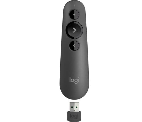 Logitech R500s - Presentationsfjärrkontroll - 3 knappar - grafit