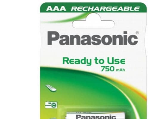 Panasonic - Batteri 2 x AAA - (uppladdningsbara) - 800 mAh