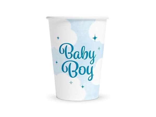 Baby Boy pappkrus, 8 stk