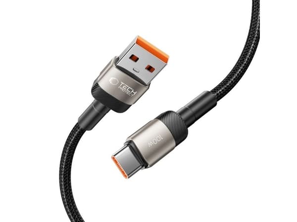 USB-kabel Tech-Protect USB-C til USB-C 2 m svart (5906203690756)