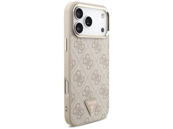 Guess 4G Triangle Logo MagSafe Case for iPhone 17 Pro Max / 18 Pro Max - Rose Gold