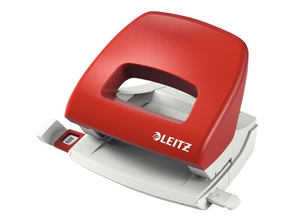 Leitz - Hullstanser - 16 ark / 1.6 mm - plast, metall - rød