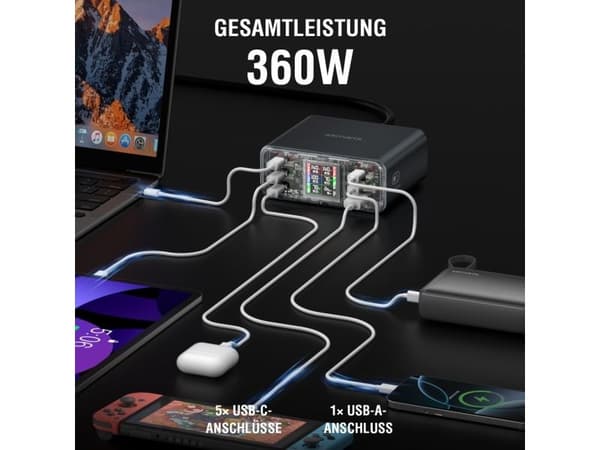4smarts 540360, Innendørs, AC, 1,5 m, Grå