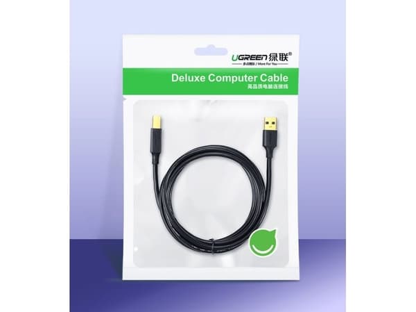 Ugreen US135, 1,5 m, USB A, USB B, USB 2.0, 0,48 Gbit/sek., Sort