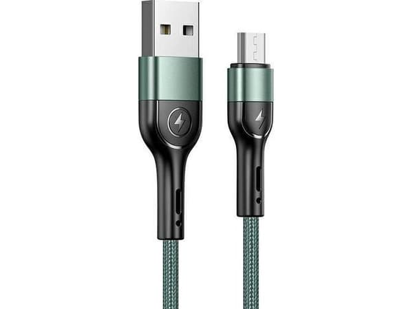 USAMS USB-A til microUSB-kabel 1 m grønn (112226)