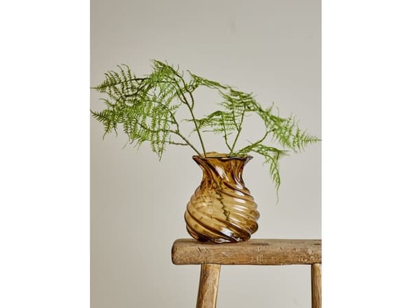 CREATIVE COLLECTION Rylo vase – brun – glass