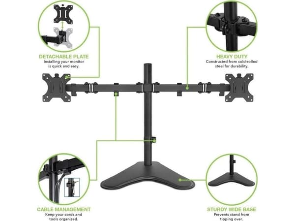 Techly skrivebordsstativ for skjerm 13" - 32" (ICA-LCD 2524)