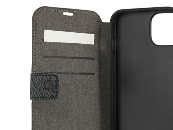 Guess GUBKP13S4GDGR iPhone 13 mini 5.4" grå/grå Book 4G Stripe