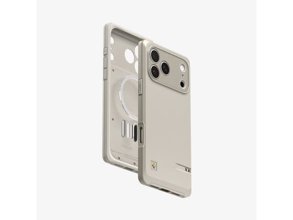 Spigen CLASSIC LS MagSafe-deksel til iPhone 17 Pro Stone