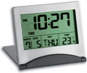 TFA Dostmann 98.1054 kvarts väckarklocka silver