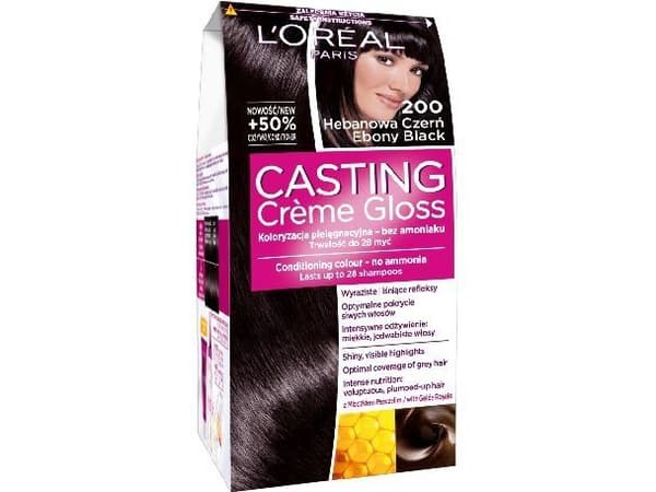 L'Oreal Casting Creme Gloss hårfarge 200 Ebony Shade