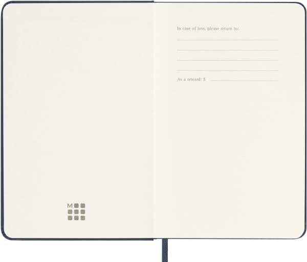 Classic Hard 12M Week Note Pocket Sapphire Blue 2026