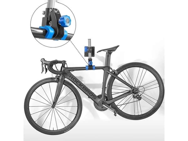 Rockbros MP-01 tabletop service stand for bicycles with knobs - black