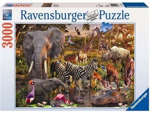 Ravensburger - Afrikan eläimet - palapeli - 3000 palaa