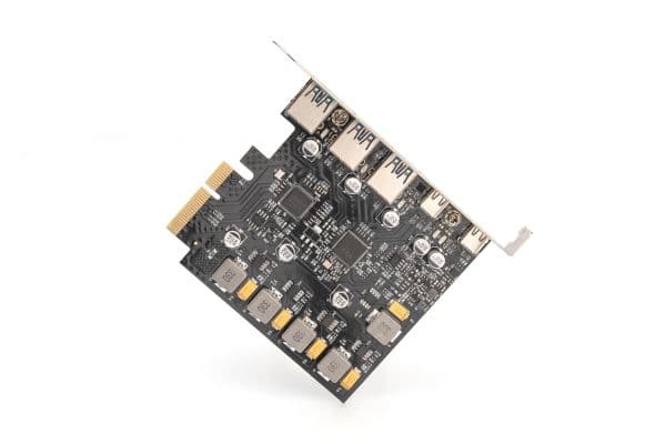 DIGITUS PCIe-kortti 10 Gbps 2x USB-C/3x USB-A