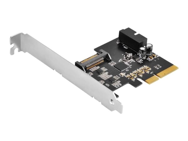 SilverStone ECU04-E - USB-sovitin - PCIe 2.0 x2 lavprofil - USB 3.1