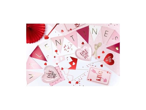Valentines vimpel guirlande
