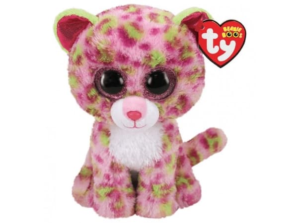 Meteor maskot TY Beanie Boos Rosa Leopard Lainey